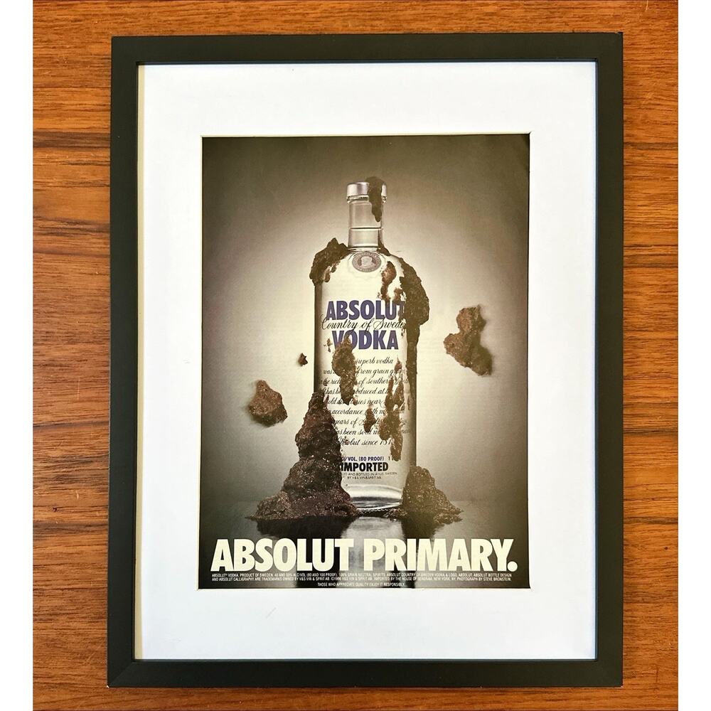 Absolut Primary Absolut Vodka Print Ad 1996 Political Mudslinging
